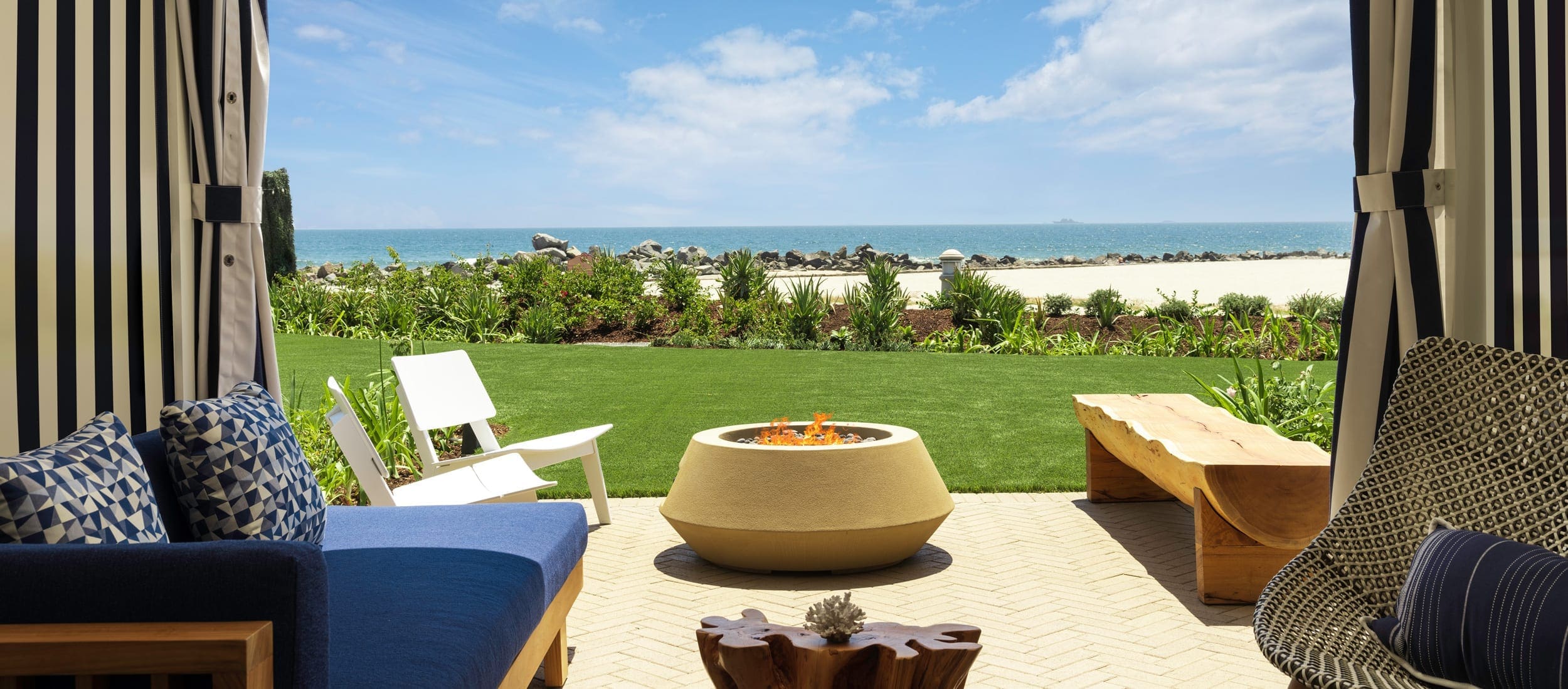 Cabana Ocean View Terrace Fire Pit