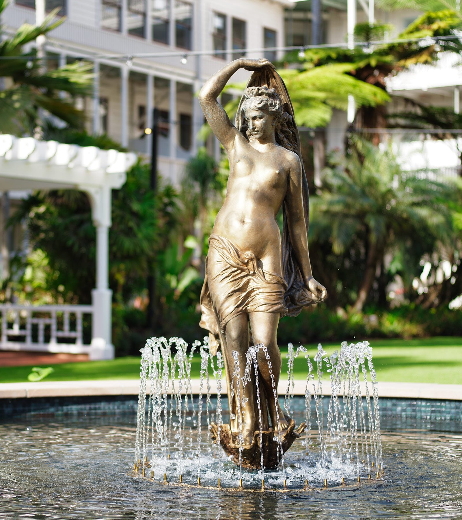Naiad Queen Fountain in the Garden Courtyard