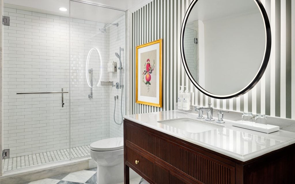 Victorian guest room bathroom