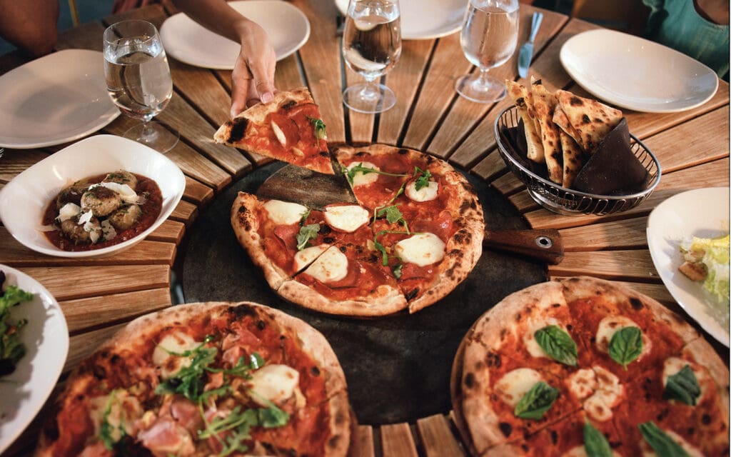 Pizza closeup at ENO