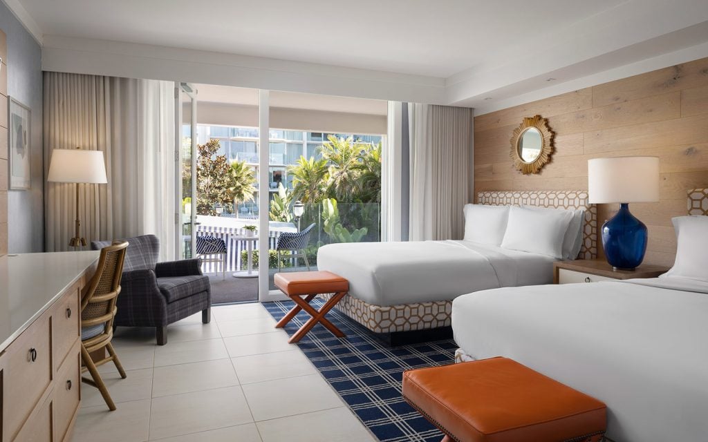 Resort View guest room in The Cabanas with 2 queen beds