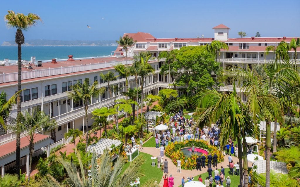 Event aerial view of the Garden