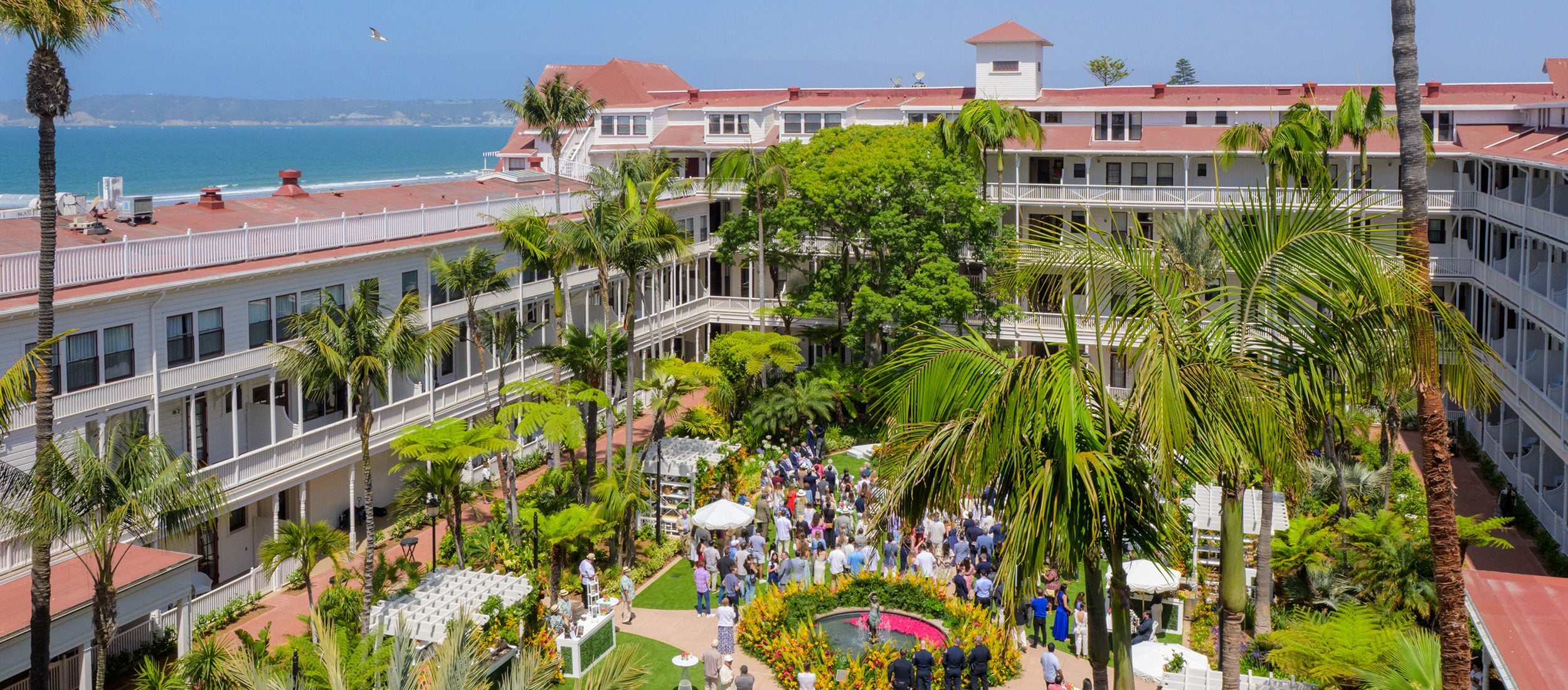 Event aerial view of the Garden
